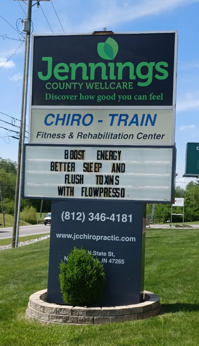 Chiropractic North Vernon IN Clinic Sign
